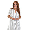 Kamara Striped Mini Dress- Marshmellow