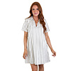 Kamara Striped Mini Dress- Marshmellow