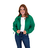 Green Solid Sport Jacket W/Hood