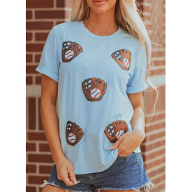  LIGHT BLUE BASEBALL SHIRT