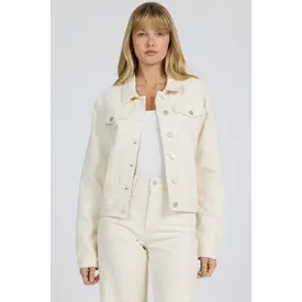  Ainsley Denim Jacket- Wheat Lace