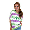 Stripe Lucky Clover Top