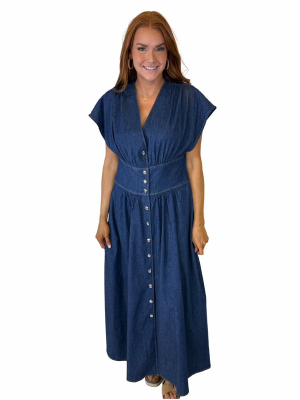 EVAN DENIM DRESS
