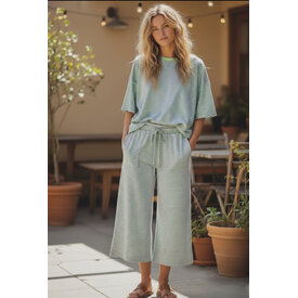  MINT/LILAC STRIPE PANT SET