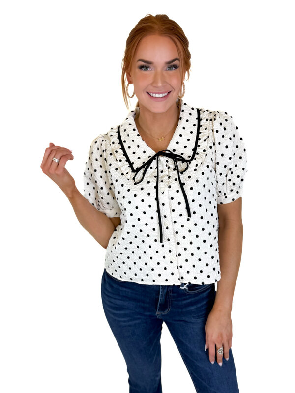 SWEET POISE POLKA DOT TOP