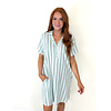 Green Stripe Woven Dress