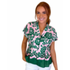 JADE PETALS WAIST PLEATED BLOUSE