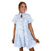 CALYPSO RUFFLE BUTTON UP DRESS