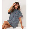 CHERRY DENIM DRESS