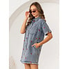 CHERRY DENIM DRESS