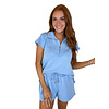 STEPHNIE BLUE MATCHING SHORT SET