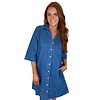SHORT DENIM COLLARED DRESS