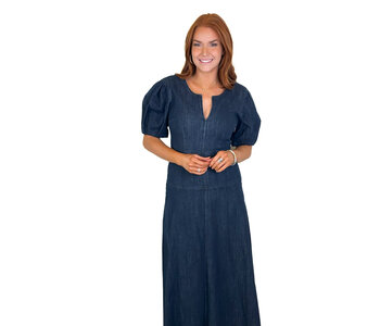 DENIM MIDI DRESS