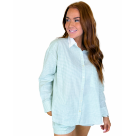  MINT STRIPE SHORT SET