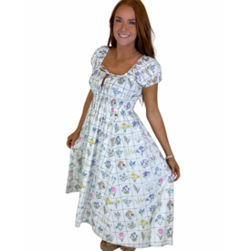  PICNIC FLORAL QUINCE DRESS