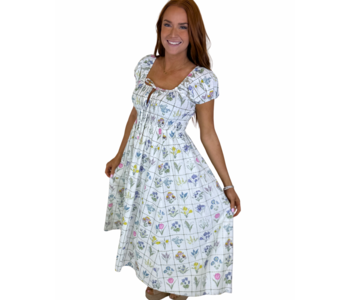 PICNIC FLORAL QUINCE DRESS