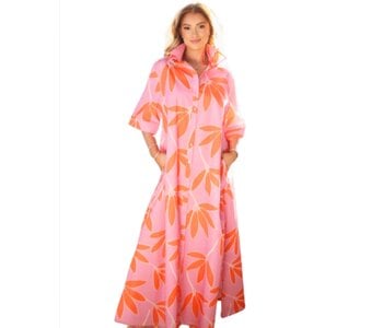 PALM LEAF FLORAL MAXI