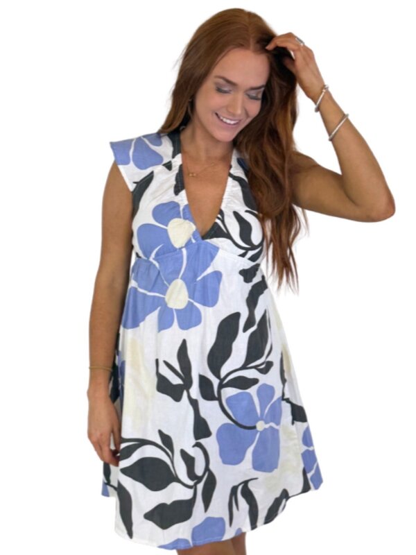 WILLOW MINI DRESS FLORAL VIOLET