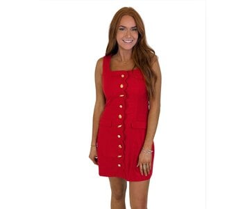 RED SEASHELL DRESS