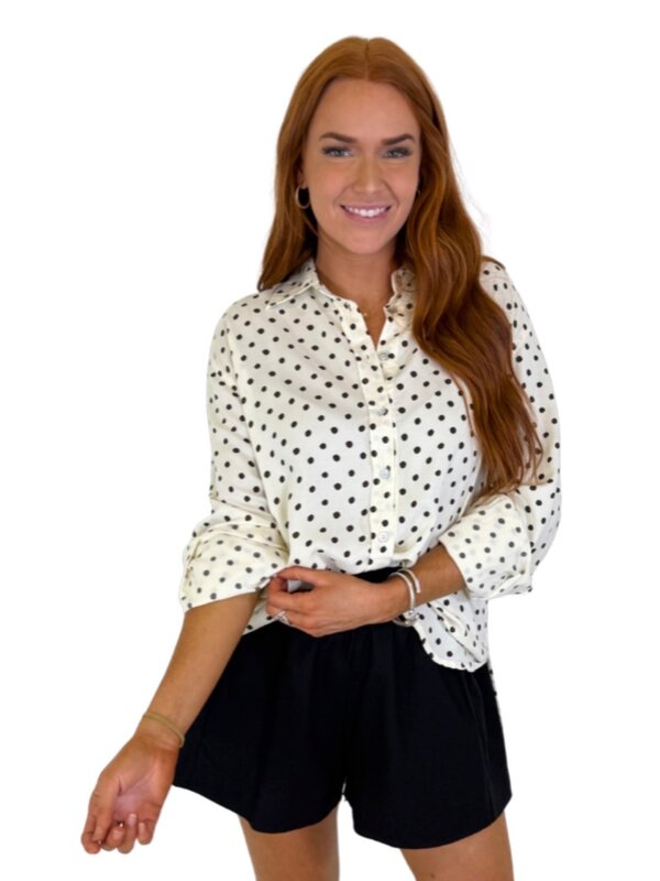 REGI DOT BUTTON UP SHIRT