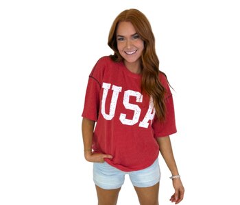 RED USA TOP