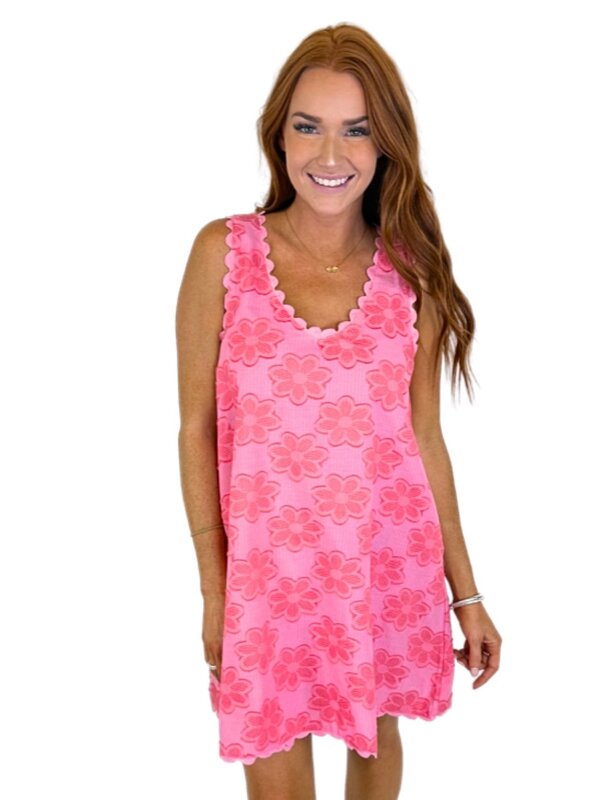 PINK FLOWER ATHENA DRESS