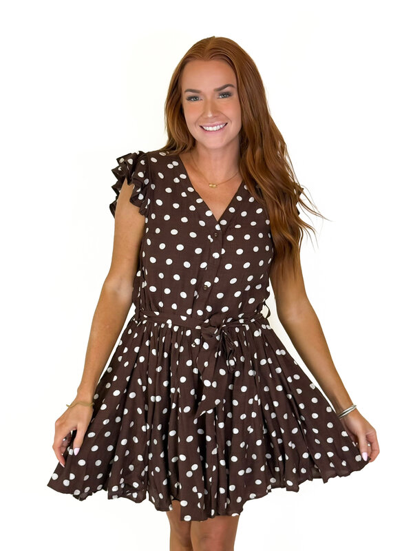 CHESTNUT MOON SHORT DRESS