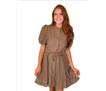 COCO PUFF SLV ALINE DRESS