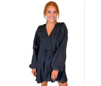 CHANEY DRESS- BLACK