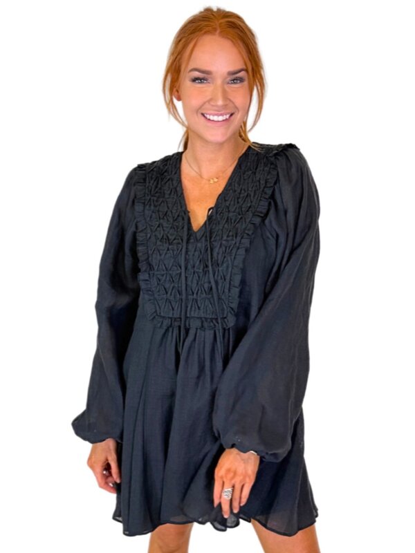 CHANEY DRESS- BLACK