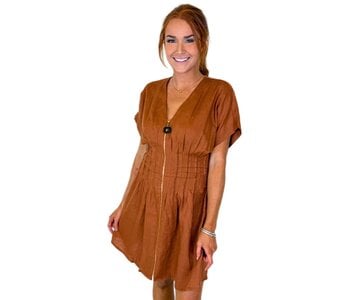 BROWN CHANELLE DRESS