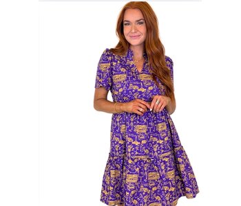 PURPLE AND GOLD TEAM DRESS