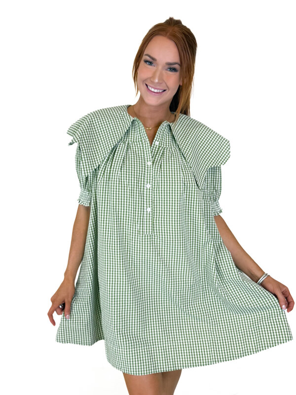 CITRON NOVELTY COLLAR DRESS