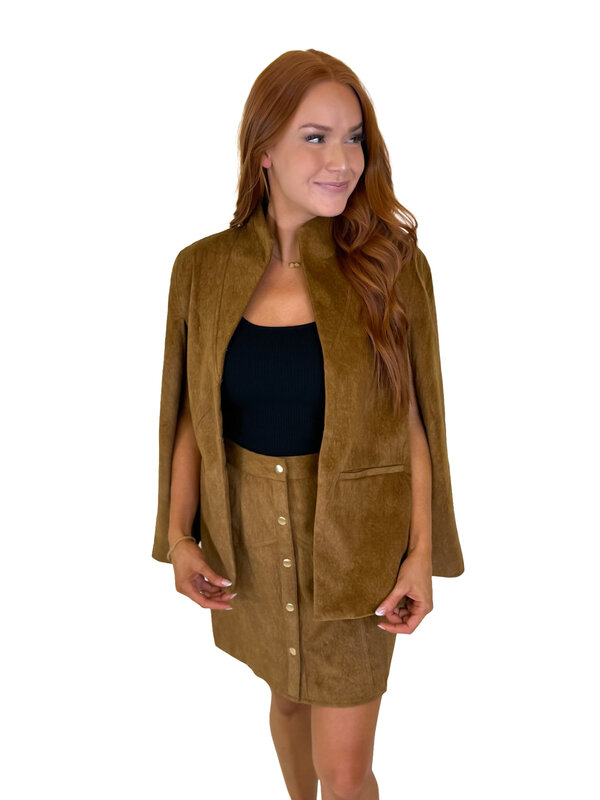 HUGO SKIRT - CAMEL SUEDE