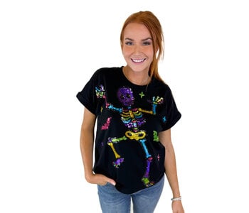 BOOGIE BONES BLACK TEE
