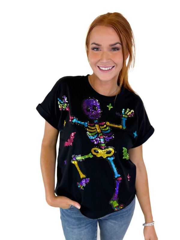 BOOGIE BONES BLACK TEE