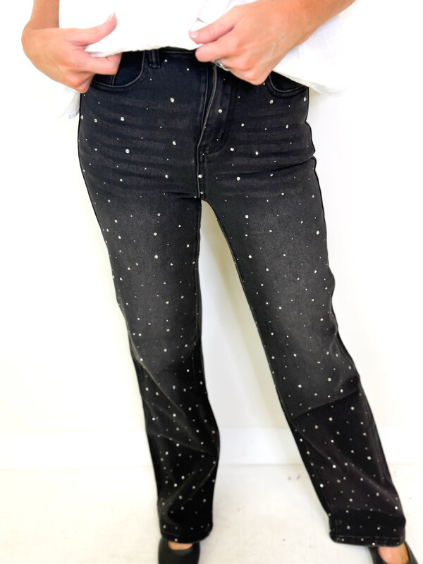 BLACK SPARKLE PANT