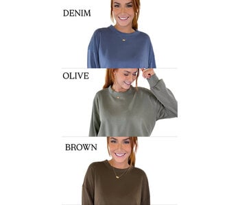 SOLID SCUBA CREWNECK TOP