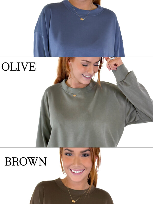 SOLID SCUBA CREWNECK TOP