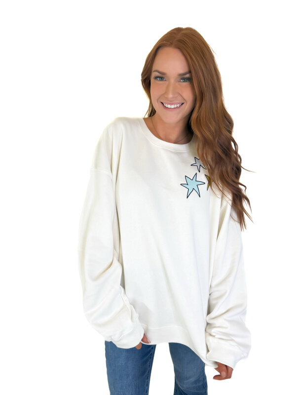ETTA & EAST HOW LUCKY ARE WE SWEATSHIRT