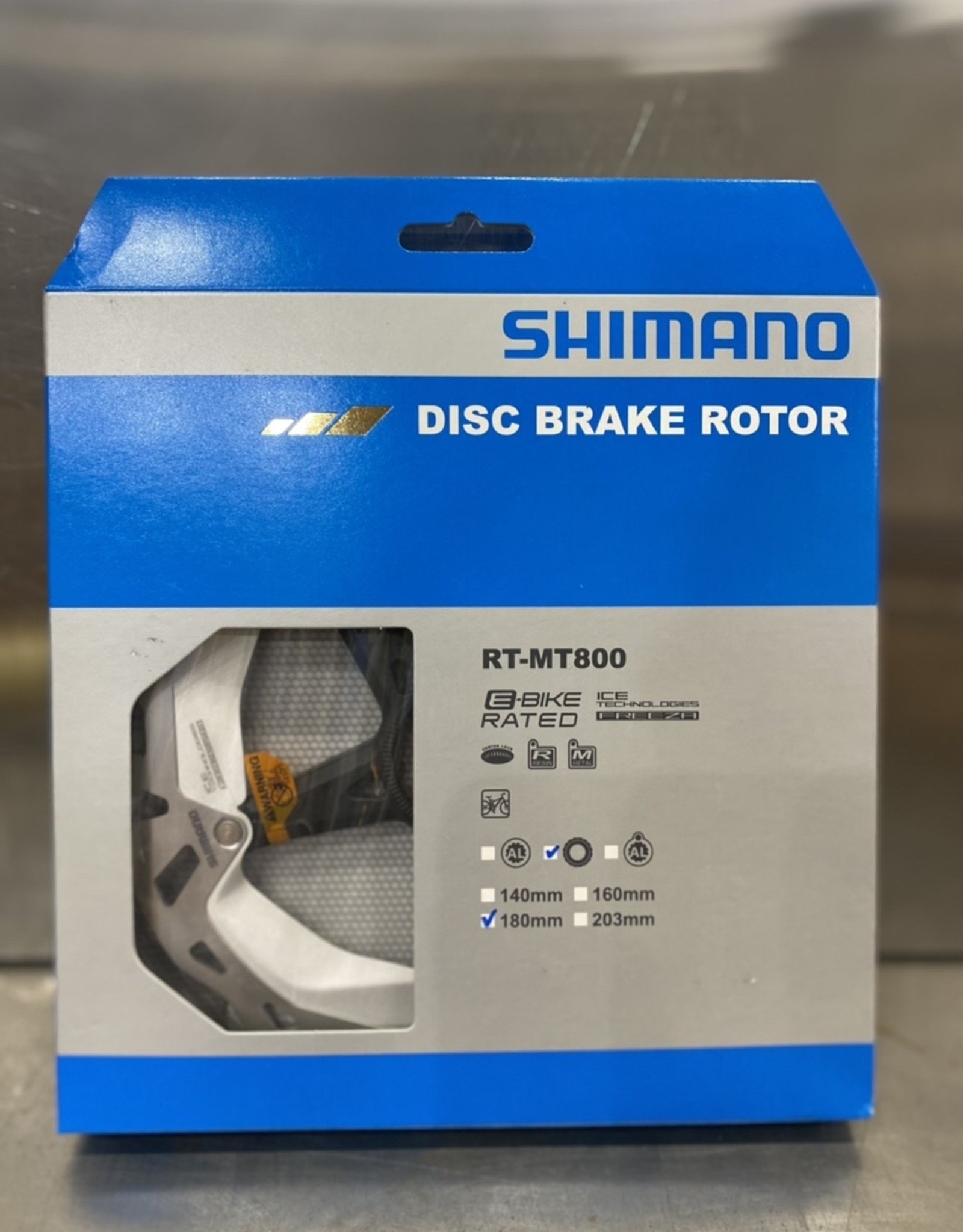 Shimano ROTOR FOR DISC BRAKE, RT-MT800, M 180MM, W/LOCK RING