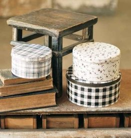 Plaid & Cotton Tins
