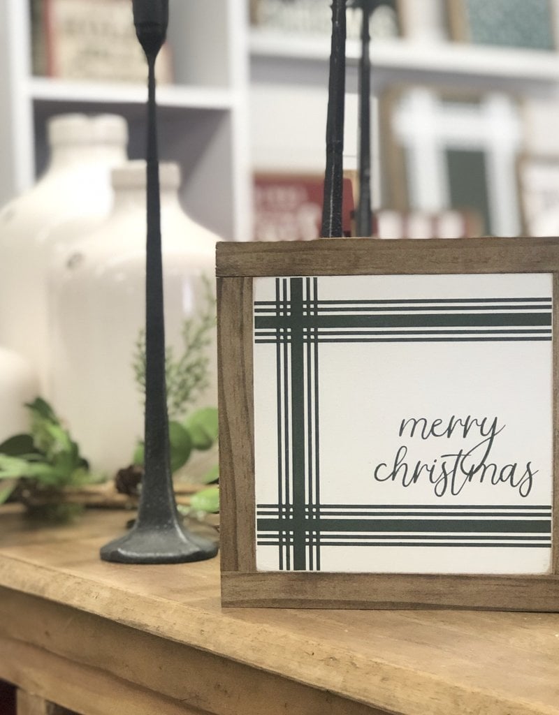 Merry Christmas Striped Sign