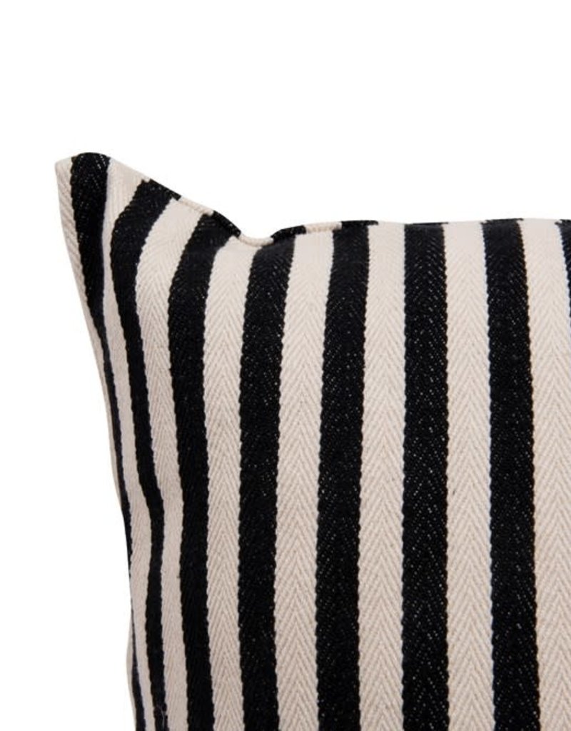 26" Square Woven Striped Pillow