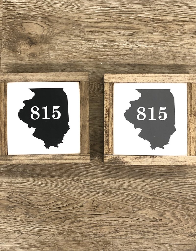 815 Illinois Wood Sign