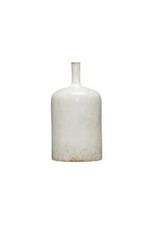 Stoneware Vase Reactive Glaze, 9.5"H