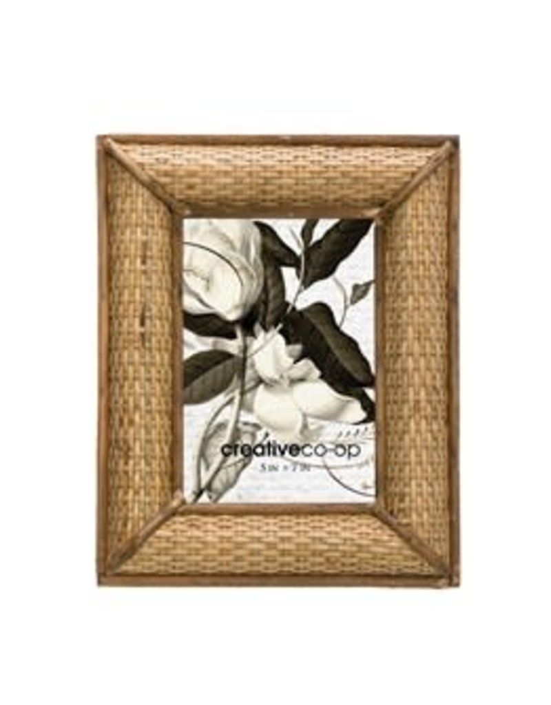 Rattan Photo Frame Rustic Roots