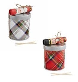 Tartan Candle and Matches
