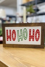 Ho Ho Ho wood sign, 5.5"x9.5"