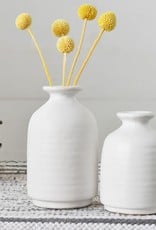 Matte White Vases (set of 2)
